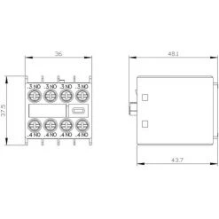 Siemens 3RH2911-1FA40 Bloc De Contacts Auxiliaires 10 A 1 Pc(s) 7 Siemens 3RH2911-1FA40 Bloc De Contacts Auxiliaires 10 A 1 Pc(s) -SIEMENS Soldes 2022 10337355 4