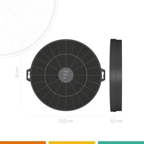 FC04 - Filtre à Charbon Compatible Hotte Siemens LZ 51450 2 FC04 - Filtre à Charbon Compatible Hotte Siemens LZ 51450 – Image 2