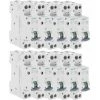 Lot De 10 Disjoncteurs électriques Phase + Neutre 16A - SIEMENS - SIEMENS