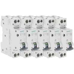 Lot De 5 Disjoncteurs électriques Phase + Neutre 32A - SIEMENS - SIEMENS
