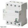 SIEMENS Differential Interruptioner 4 PÔles 63a 500ma Ac Type 5sv4746-0