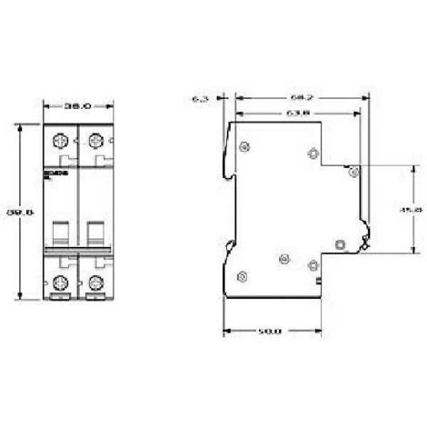 SIEMENS Commutateur Magnethermique Modulaire 2 Ples C16 10000a 5sl4216-7 2 SIEMENS Commutateur Magnethermique Modulaire 2 Ples C16 10000a 5sl4216-7 – Image 2