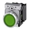 Bouton Siemens Lumière LED Verte 230V 22mm 3SU11560AB401BA0