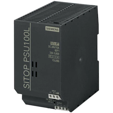 Siemens Alimentation à Découpage SITOP PSU100L 1F/24DC 10A 6EP13341LB00 1 Siemens Alimentation à Découpage SITOP PSU100L 1F/24DC 10A 6EP13341LB00