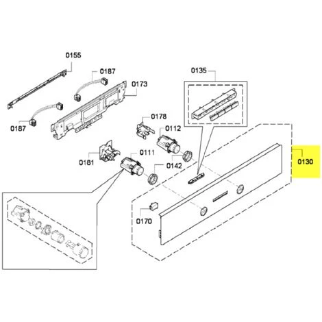 BANDEAU DE COMMANDE POUR FOUR SIEMENS - 00674868 1 BANDEAU DE COMMANDE POUR FOUR SIEMENS - 00674868