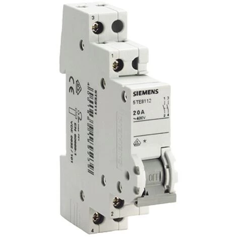 Siemens Interrupteur De Manouvre-sectionneur 1P 20A 1 Module 5TE8112 1 Siemens Interrupteur De Manouvre-sectionneur 1P 20A 1 Module 5TE8112