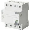 Siemens Interrupteur Différentiel Pur 4 Pôles 63A 300mA AC Type 4 Modules 5SV46460