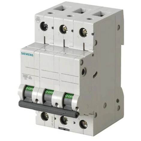 Interrupteur Magnétothermique Siemens 3P 6A 6 Ka Type C 3 Modules 1 Interrupteur Magnétothermique Siemens 3P 6A 6 Ka Type C 3 Modules