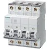 Interrupteur Magnétothermique Siemens 4P 16A 15kA Type C 4 Modules