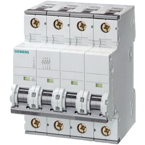 Interrupteur Magnétothermique Siemens 4P 50A 15kA Type C 4 Modules 1 Interrupteur Magnétothermique Siemens 4P 50A 15kA Type C 4 Modules