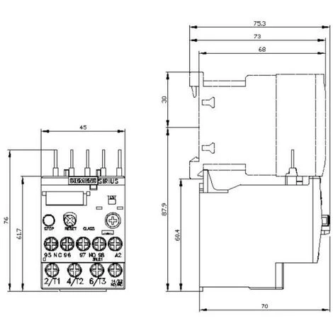 Relais De Surcharge Siemens Pour La Série S00 2.2-3.2A 3RU21161DB0 2 Relais De Surcharge Siemens Pour La Série S00 2.2-3.2A 3RU21161DB0 – Image 2