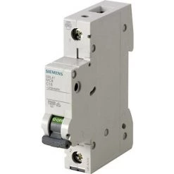 Siemens 5SL4106-7 Siemens Indus.Sector Disjoncteur 1 Pôle 6 A 230 V, 400 V