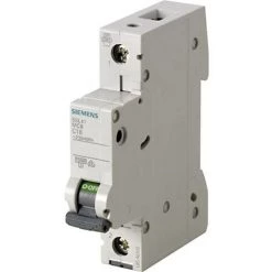 Siemens 5SL4106-6 Siemens Indus.Sector Disjoncteur 1 Pôle 6 A 230 V, 400 V