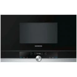 SIEMENS Micro-ondes 900w + Grill 21L INOX Tout Intégrable - Inox