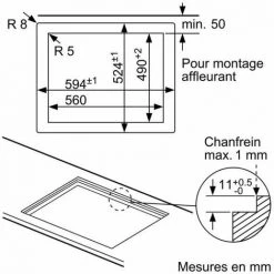 SIEMENS Table De Cuisson Gaz Verre 59cm 3 Bruleurs Avec 1 Wok 4000W StepFlame Noir - Noir -SIEMENS Soldes 2022 14794958 3