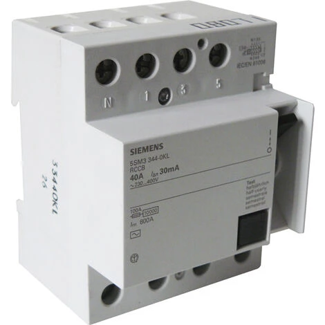 Interrupteur Différentiel 4 Pôles 30 MA 40 A Type AC - SIEMENS - SIEMENS 2 Interrupteur Différentiel 4 Pôles 30 MA 40 A Type AC - SIEMENS - SIEMENS – Image 2