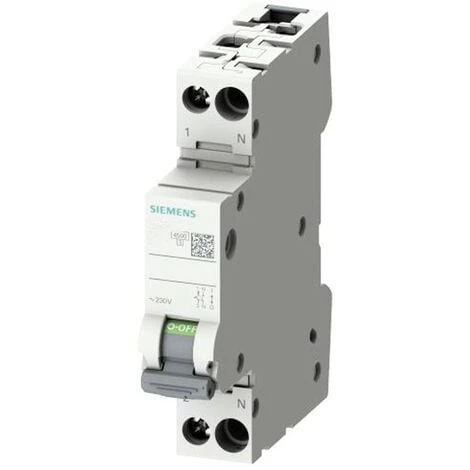 Interrupteur Magnétothermique Siemens 16A 1P+N 4.5 KA Courbe C 1 Modules 5SL30167 1 Interrupteur Magnétothermique Siemens 16A 1P+N 4.5 KA Courbe C 1 Modules 5SL30167