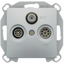 Prise TV FM SAT Silver Siemens DELTA VIVA - SIEMENS - SIEMENS