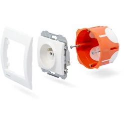 Prise TV/FM/SAT Blanc Delta IRIS - SIEMENS - SIEMENS -SIEMENS Soldes 2022 2013980 3