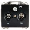 Prise TV/FM/SAT Anthracite Delta IRIS - SIEMENS - SIEMENS