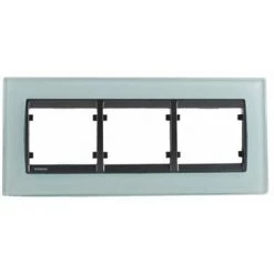 Plaque Triple Horizontale En Verre Bleu Delta IRIS - SIEMENS - SIEMENS