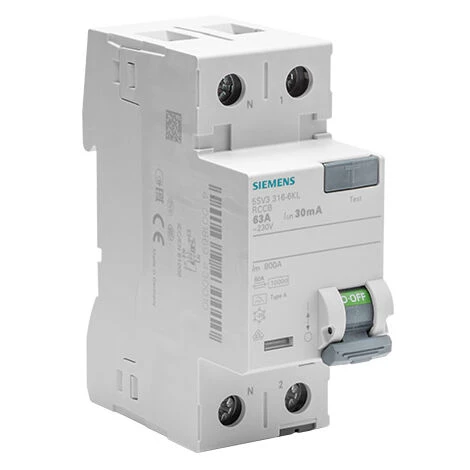 Interrupteur Différentiel 30 MA 63 A Type A- 5SV3 316 6KL - SIEMENS - SIEMENS 2 Interrupteur Différentiel 30 MA 63 A Type A- 5SV3 316 6KL - SIEMENS - SIEMENS – Image 2
