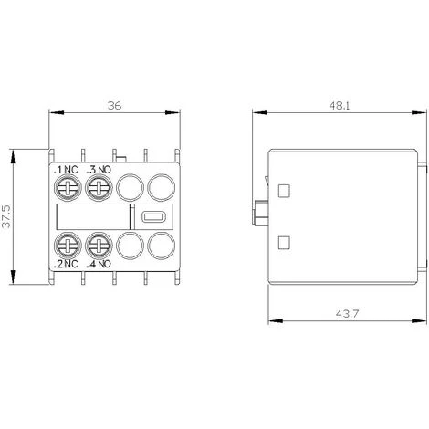 Bloc De Contacts Auxiliaires Siemens 3RH2911-1HA11 1 Pc(s) 4 Bloc De Contacts Auxiliaires Siemens 3RH2911-1HA11 1 Pc(s) – Image 4