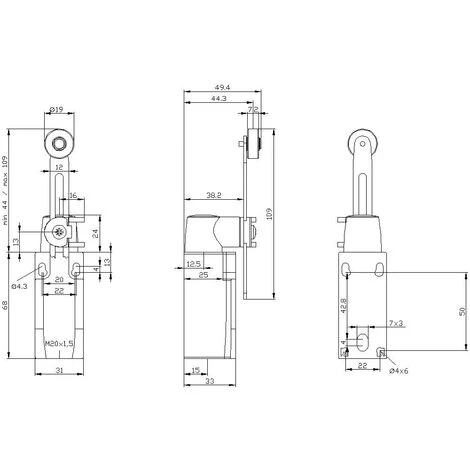 Interrupteur De Position Siemens 3SE5232-0LK50 6 A Levier Pivotant, Levier Métallique, Galet Plastique IP65 1 Pc(s) 3 Interrupteur De Position Siemens 3SE5232-0LK50 6 A Levier Pivotant, Levier Métallique, Galet Plastique IP65 1 Pc(s) – Image 3