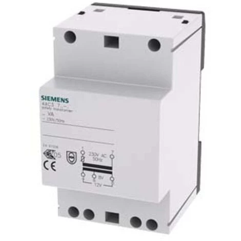 Siemens 4AC37240 Transformateur De Sécurité 8 V, 12 V 1 Siemens 4AC37240 Transformateur De Sécurité 8 V, 12 V