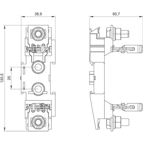 Siemens 3NH3051 Socle à Fusible 160 A 690 V 1 Pc(s) 3 Siemens 3NH3051 Socle à Fusible 160 A 690 V 1 Pc(s) – Image 3