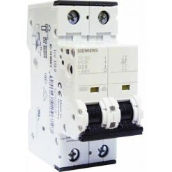 Disjoncteur électrique Bipolaire 20 A Courbe D Pour Climatisation, Pompe à Chaleur Et Pompe De Relevage - SIEMENS - SIEMENS