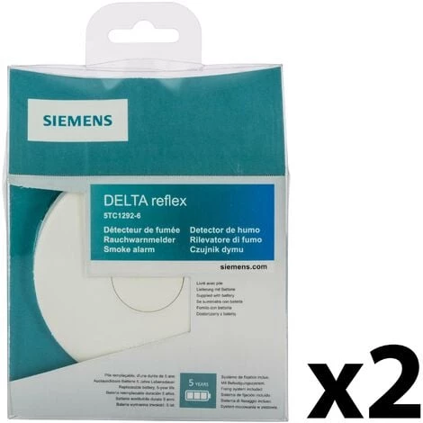 Lot De 2 Détecteurs De Fumée 5TC1292-6 NF Autonomie 5 Ans / Garantie 3 Ans - SIEMENS - SIEMENS 2 Lot De 2 Détecteurs De Fumée 5TC1292-6 NF Autonomie 5 Ans / Garantie 3 Ans - SIEMENS - SIEMENS – Image 2