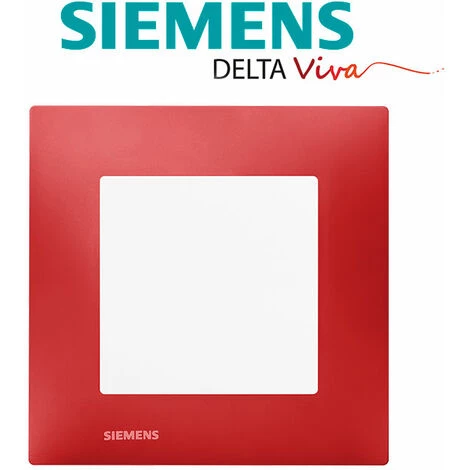 Va Et Vient Blanc Delta Viva + Plaque Rouge - SIEMENS - SIEMENS 2 Va Et Vient Blanc Delta Viva + Plaque Rouge - SIEMENS - SIEMENS – Image 2