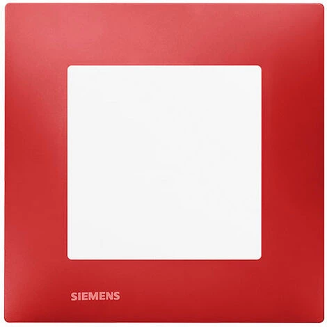 Poussoir Blanc Delta Viva + Plaque Rouge - SIEMENS - SIEMENS 1 Poussoir Blanc Delta Viva + Plaque Rouge - SIEMENS - SIEMENS