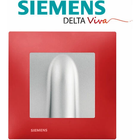 Sortie De Cable Silver Delta Viva + Plaque Rouge - SIEMENS - SIEMENS 2 Sortie De Cable Silver Delta Viva + Plaque Rouge - SIEMENS - SIEMENS – Image 2