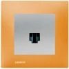 Prise RJ45 Silver Delta Viva + Plaque Orange - SIEMENS - SIEMENS