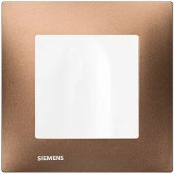 Sortie De Cable Blanc Delta Viva + Plaque Métal Marron - SIEMENS - SIEMENS