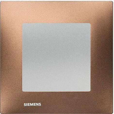Va Et Vient Silver Delta Viva + Plaque Métal Marron - SIEMENS - SIEMENS 1 Va Et Vient Silver Delta Viva + Plaque Métal Marron - SIEMENS - SIEMENS