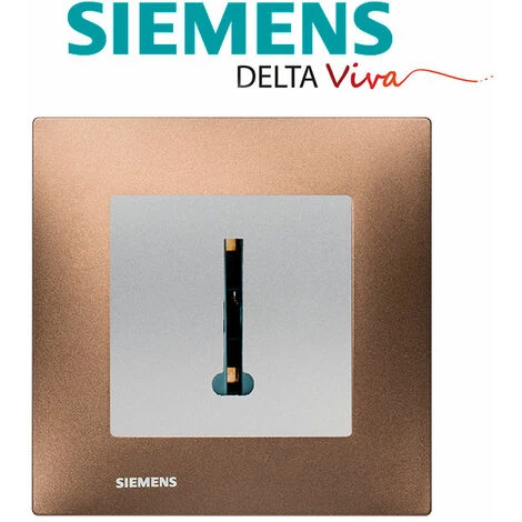 Prise Téléphone Silver Delta Viva + Plaque Métal Marron - SIEMENS - SIEMENS 2 Prise Téléphone Silver Delta Viva + Plaque Métal Marron - SIEMENS - SIEMENS – Image 2