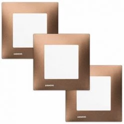 LOT De 3 Va Et Vient Blanc Delta Viva + Plaques Métal Marron - SIEMENS - SIEMENS