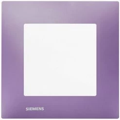 Va-et-Vient Blanc Delta Viva + Plaque Violet - SIEMENS - SIEMENS