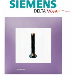 Prise Téléphone Blanc Delta Viva + Plaque Violet - SIEMENS - SIEMENS -SIEMENS Soldes 2022 3124283 2