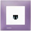 Prise RJ45 Blanc Delta Viva + Plaque Violet - SIEMENS - SIEMENS