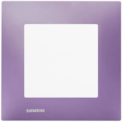 Va Et Vient à Voyant Blanc Delta Viva + Plaque Violet - SIEMENS - SIEMENS 1 Va Et Vient à Voyant Blanc Delta Viva + Plaque Violet - SIEMENS - SIEMENS