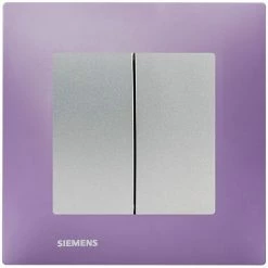 Double Va Et Vient Silver Delta Viva + Plaque Violet - SIEMENS - SIEMENS