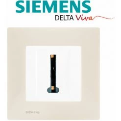 Prise Téléphone Blanc Delta Viva + Plaque Beige - SIEMENS - SIEMENS -SIEMENS Soldes 2022 3124313 2