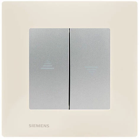 Interrupteur Volet Roulant Silver Delta Viva + Plaque Beige - SIEMENS - SIEMENS 1 Interrupteur Volet Roulant Silver Delta Viva + Plaque Beige - SIEMENS - SIEMENS
