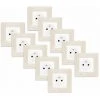 LOT De 10 Prises 2P+T Blanc Delta Viva + Plaques Beige - SIEMENS - SIEMENS