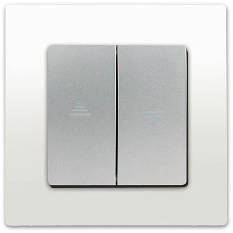 Interrupteur Volet Roulant Silver Delta Viva + Plaque Blanc - SIEMENS - SIEMENS 1 Interrupteur Volet Roulant Silver Delta Viva + Plaque Blanc - SIEMENS - SIEMENS