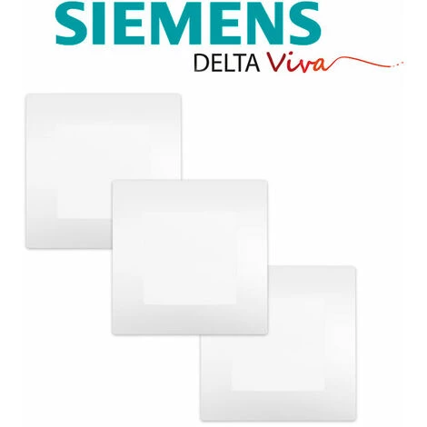 LOT 3 Va Et Vient Blanc Delta Viva + Plaque Blanc - SIEMENS - SIEMENS 2 LOT 3 Va Et Vient Blanc Delta Viva + Plaque Blanc - SIEMENS - SIEMENS – Image 2